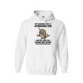 Tolerance Level Zero White With Black Lettering Pullover Hoodie