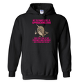 Tolerance Level Zero Black With Pink Lettering Pullover Hoodie